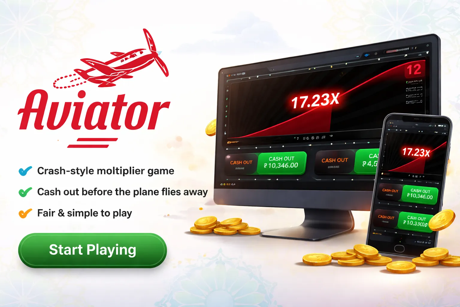 Aviator game interface preview